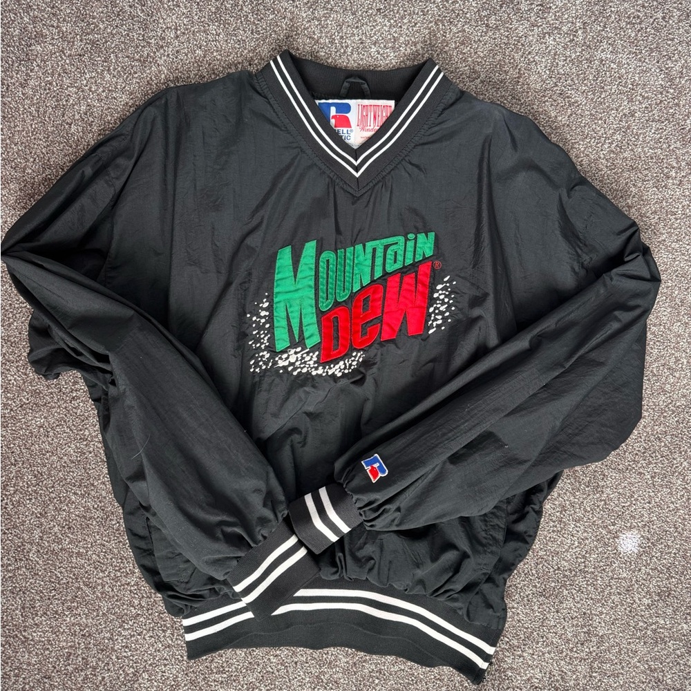Vintage Mountain Dew pullover jacket